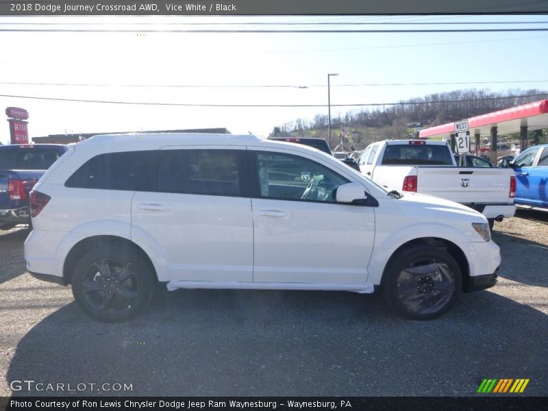 Vice White / Black 2018 Dodge Journey Crossroad AWD