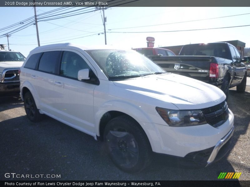Vice White / Black 2018 Dodge Journey Crossroad AWD