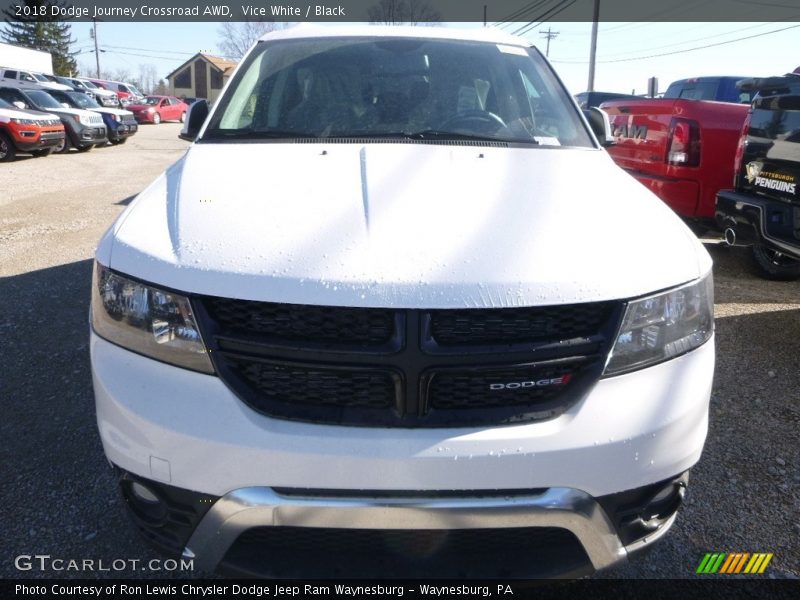 Vice White / Black 2018 Dodge Journey Crossroad AWD