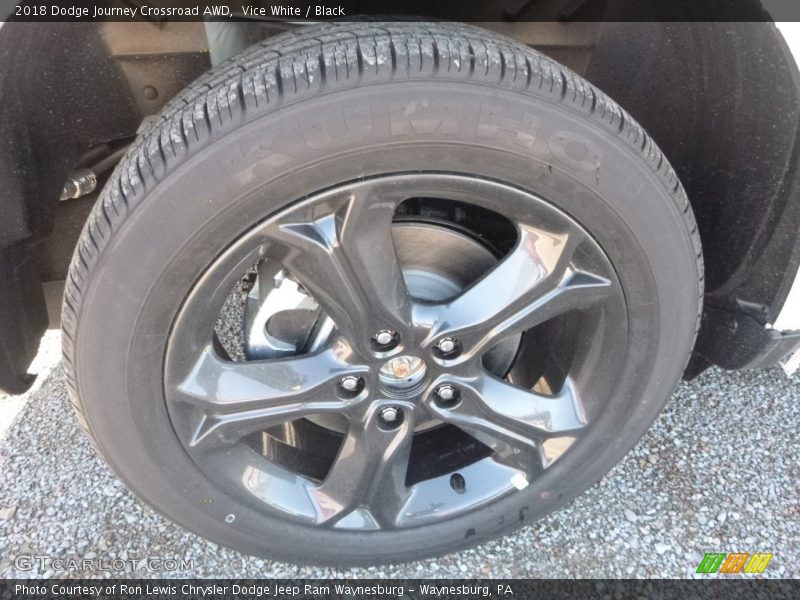 Vice White / Black 2018 Dodge Journey Crossroad AWD