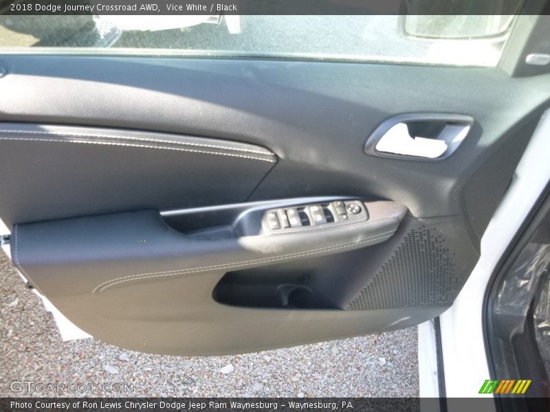Vice White / Black 2018 Dodge Journey Crossroad AWD