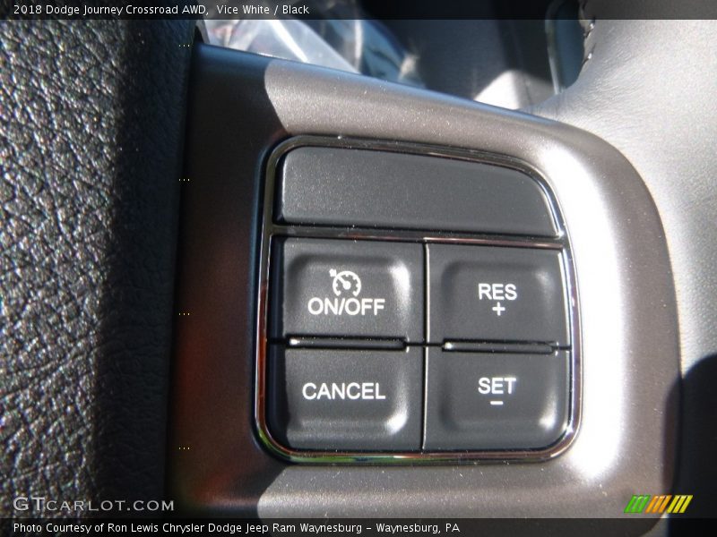 Vice White / Black 2018 Dodge Journey Crossroad AWD