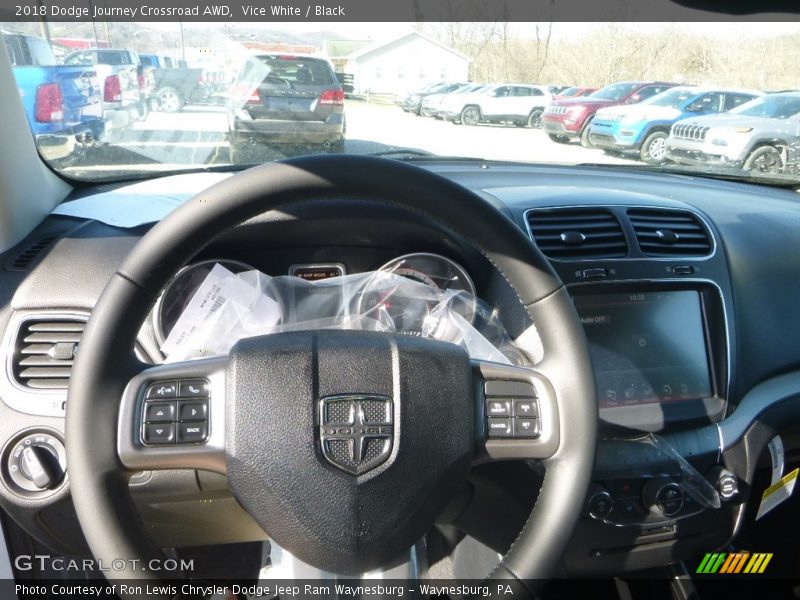 Vice White / Black 2018 Dodge Journey Crossroad AWD