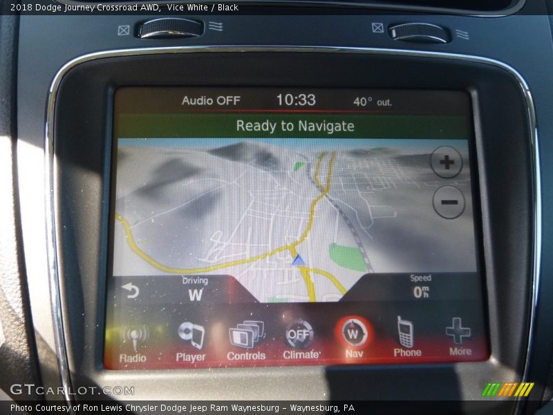 Vice White / Black 2018 Dodge Journey Crossroad AWD