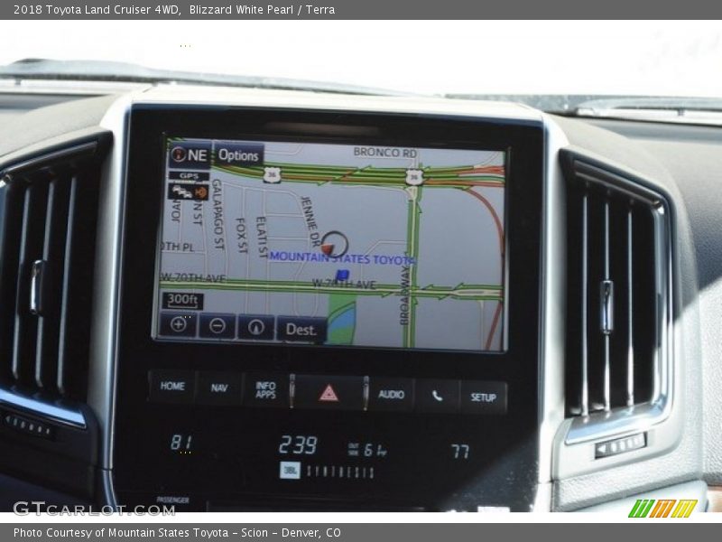 Blizzard White Pearl / Terra 2018 Toyota Land Cruiser 4WD