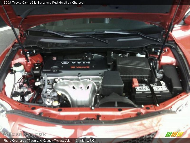 Barcelona Red Metallic / Charcoal 2009 Toyota Camry SE