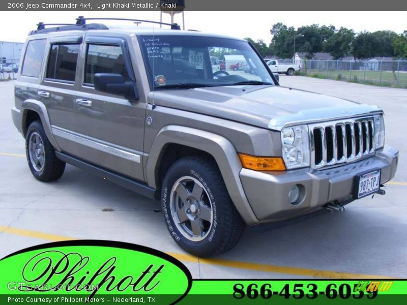 Light Khaki Metallic / Khaki 2006 Jeep Commander 4x4