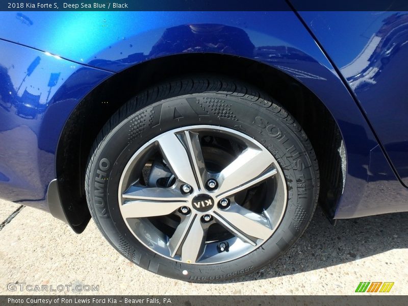 Deep Sea Blue / Black 2018 Kia Forte S