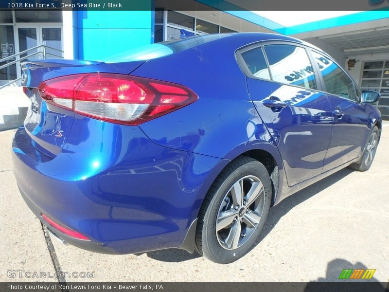 Deep Sea Blue / Black 2018 Kia Forte S