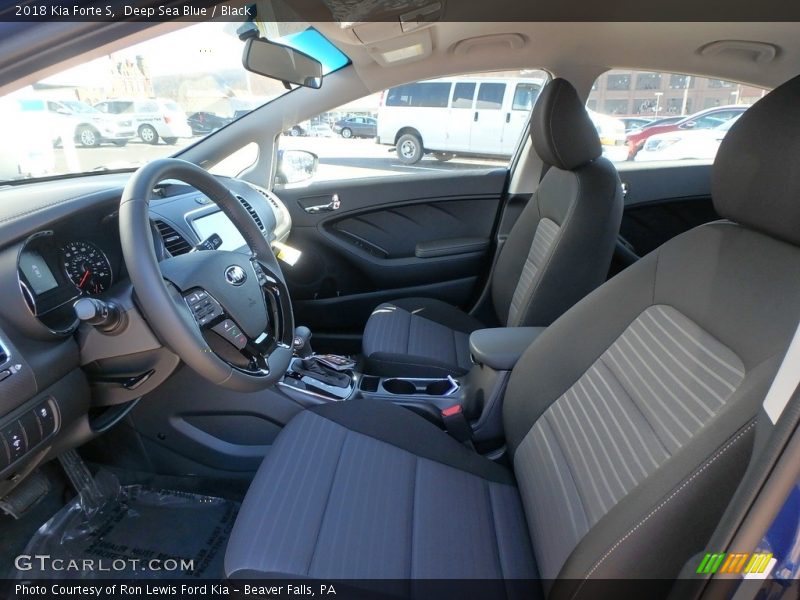 Deep Sea Blue / Black 2018 Kia Forte S