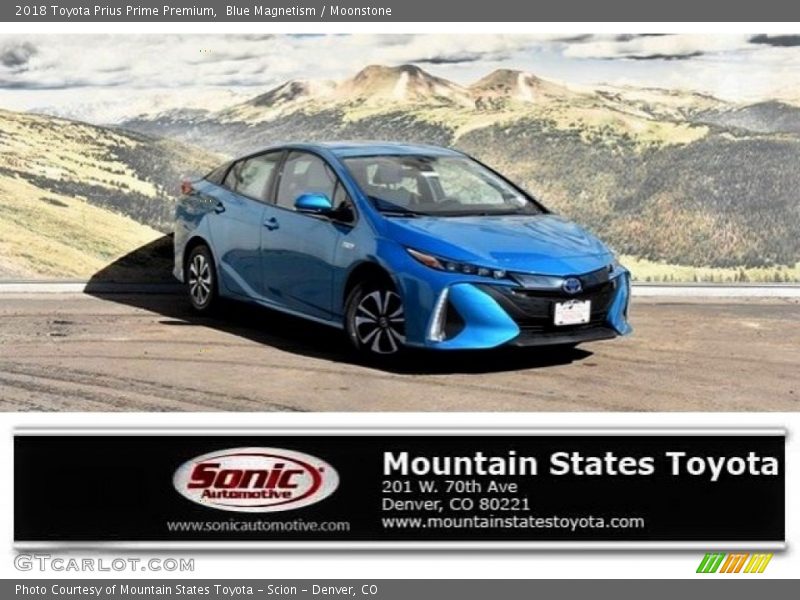 Blue Magnetism / Moonstone 2018 Toyota Prius Prime Premium