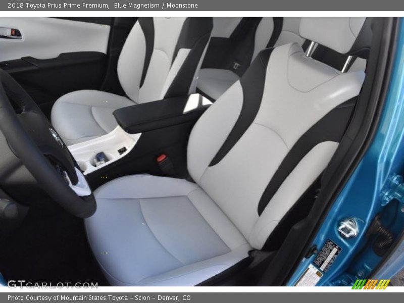 Front Seat of 2018 Prius Prime Premium