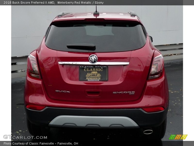 Winterberry Red Metallic / Ebony 2018 Buick Encore Preferred II AWD