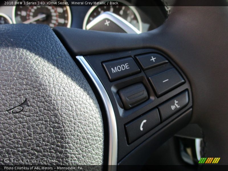 Mineral Grey Metallic / Black 2018 BMW 3 Series 340i xDrive Sedan