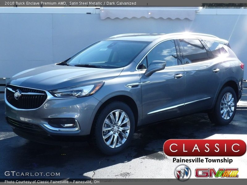 Satin Steel Metallic / Dark Galvanized 2018 Buick Enclave Premium AWD