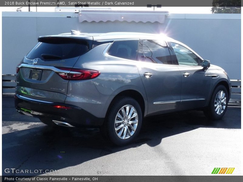 Satin Steel Metallic / Dark Galvanized 2018 Buick Enclave Premium AWD
