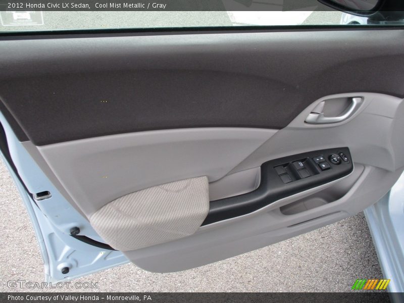 Cool Mist Metallic / Gray 2012 Honda Civic LX Sedan