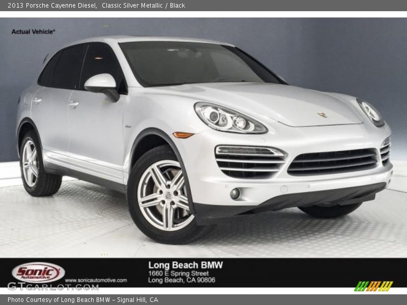Classic Silver Metallic / Black 2013 Porsche Cayenne Diesel