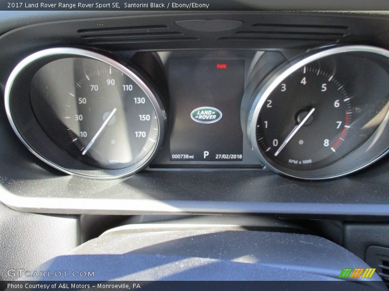Santorini Black / Ebony/Ebony 2017 Land Rover Range Rover Sport SE