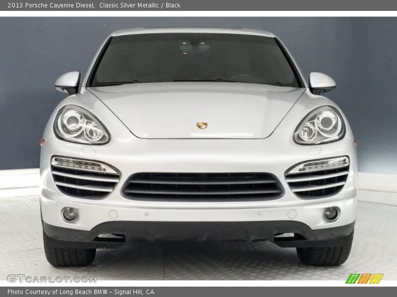 Classic Silver Metallic / Black 2013 Porsche Cayenne Diesel