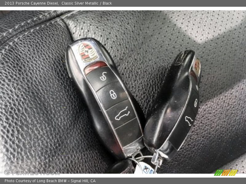 Classic Silver Metallic / Black 2013 Porsche Cayenne Diesel