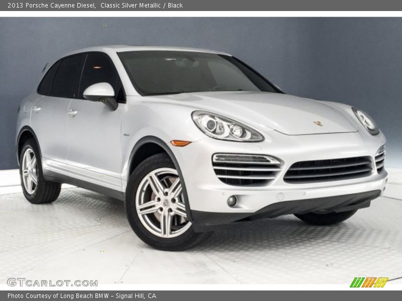 Classic Silver Metallic / Black 2013 Porsche Cayenne Diesel