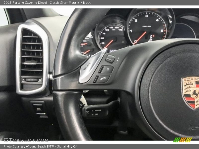 Classic Silver Metallic / Black 2013 Porsche Cayenne Diesel