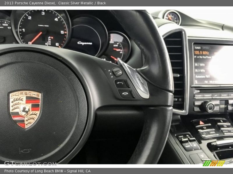 Classic Silver Metallic / Black 2013 Porsche Cayenne Diesel