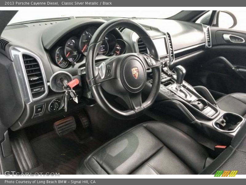 Classic Silver Metallic / Black 2013 Porsche Cayenne Diesel