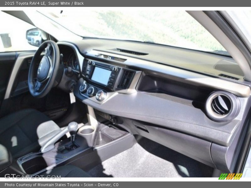 Super White / Black 2015 Toyota RAV4 LE