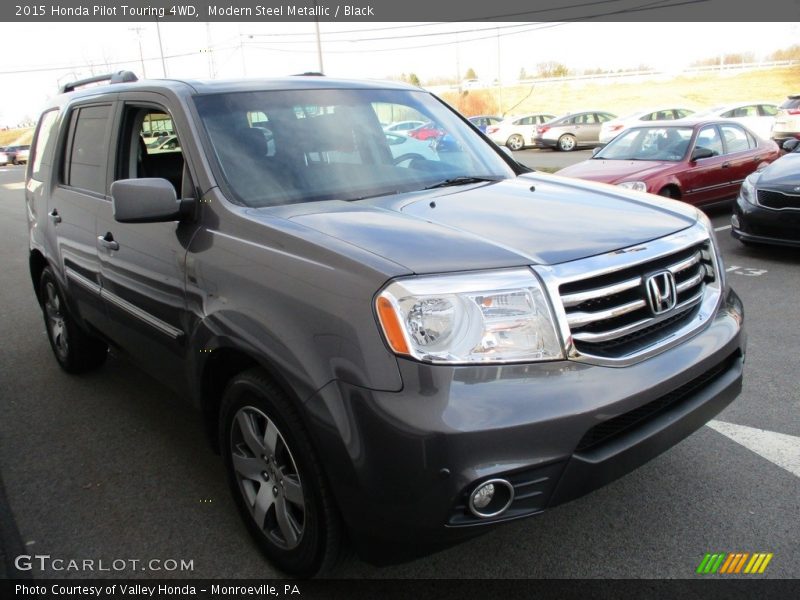 Modern Steel Metallic / Black 2015 Honda Pilot Touring 4WD