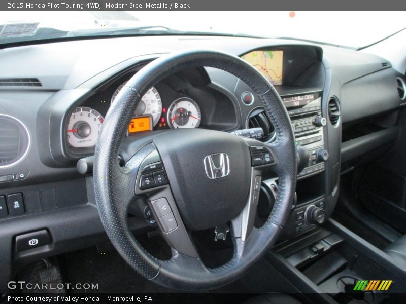 Modern Steel Metallic / Black 2015 Honda Pilot Touring 4WD