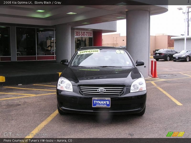 Ebony Black / Gray 2008 Kia Optima LX