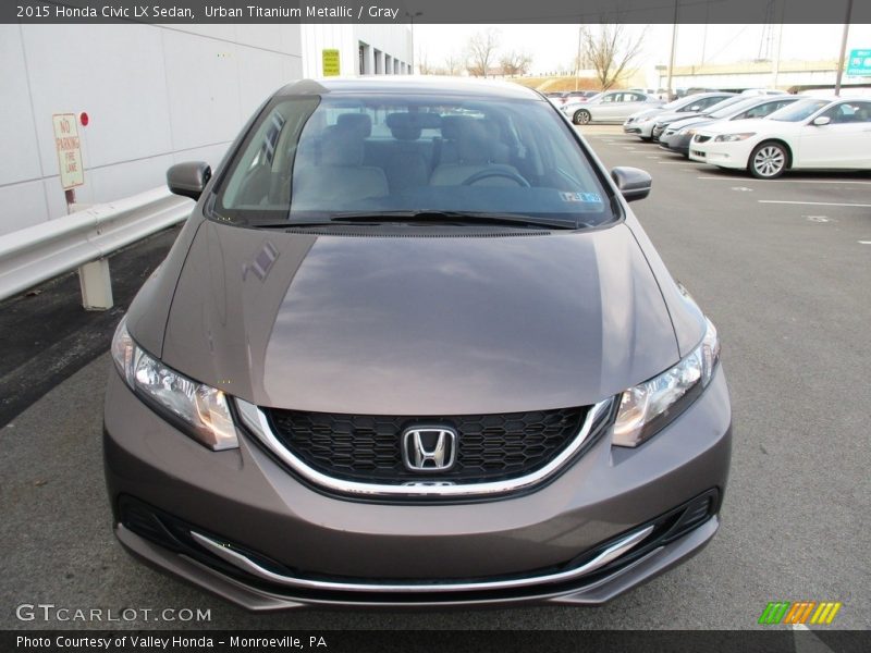 Urban Titanium Metallic / Gray 2015 Honda Civic LX Sedan