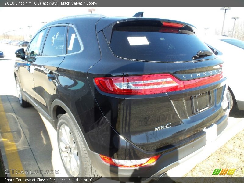 Black Velvet / Ebony 2018 Lincoln MKC Select AWD