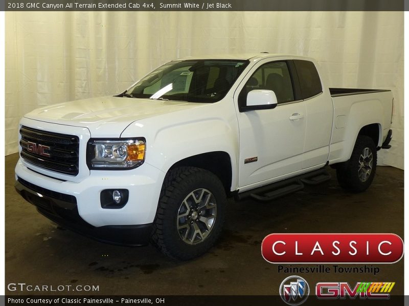 Summit White / Jet Black 2018 GMC Canyon All Terrain Extended Cab 4x4