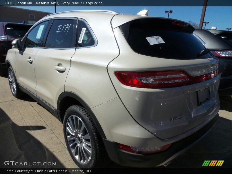 Ivory Pearl / Cappuccino 2018 Lincoln MKC Reserve AWD