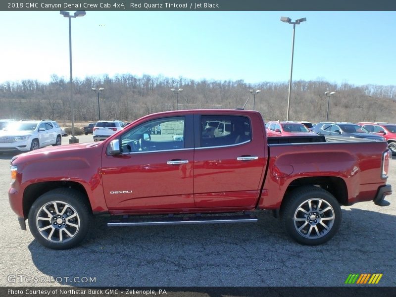 Red Quartz Tintcoat / Jet Black 2018 GMC Canyon Denali Crew Cab 4x4