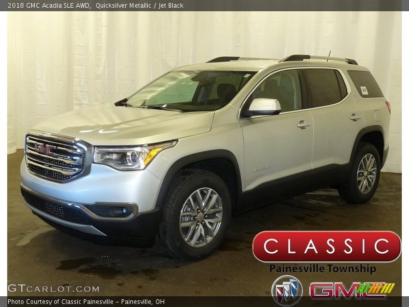 Quicksilver Metallic / Jet Black 2018 GMC Acadia SLE AWD