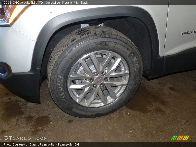Quicksilver Metallic / Jet Black 2018 GMC Acadia SLE AWD