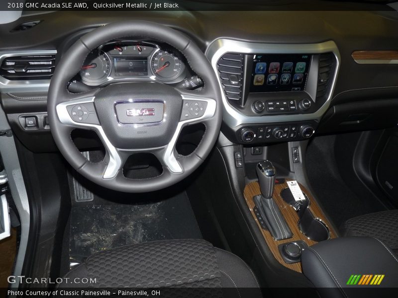 Quicksilver Metallic / Jet Black 2018 GMC Acadia SLE AWD