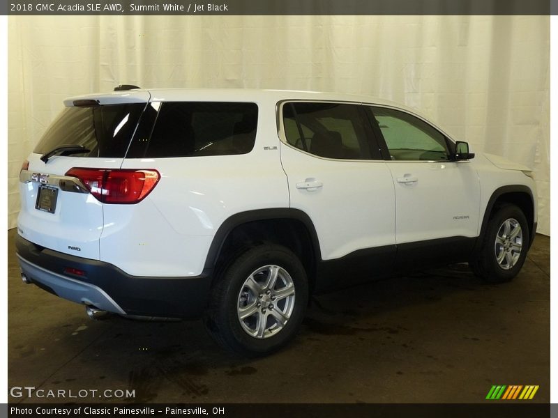 Summit White / Jet Black 2018 GMC Acadia SLE AWD