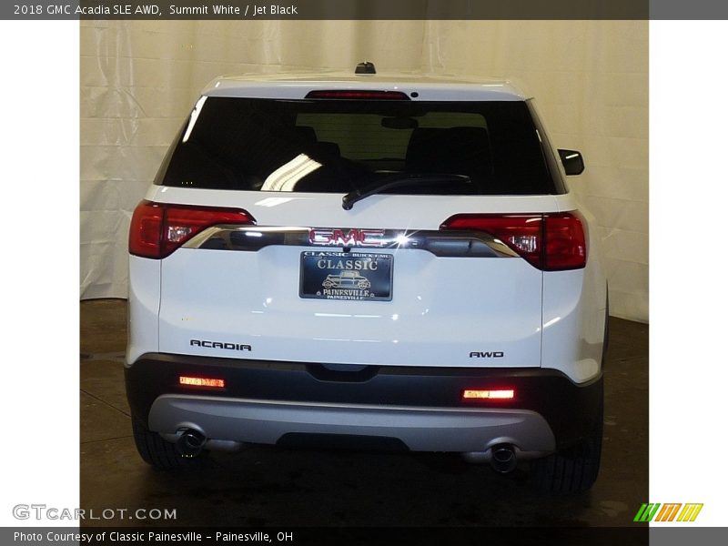 Summit White / Jet Black 2018 GMC Acadia SLE AWD