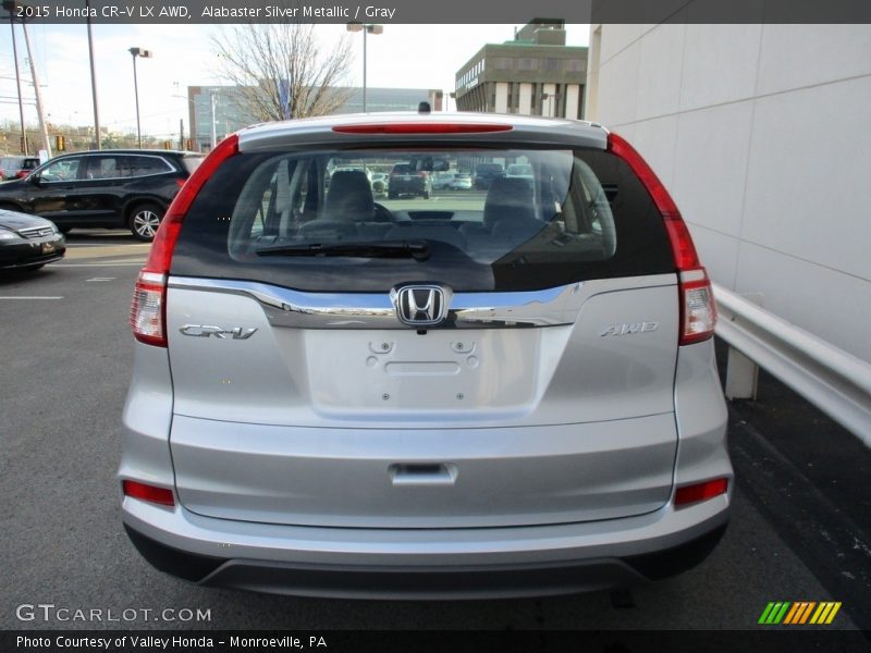 Alabaster Silver Metallic / Gray 2015 Honda CR-V LX AWD