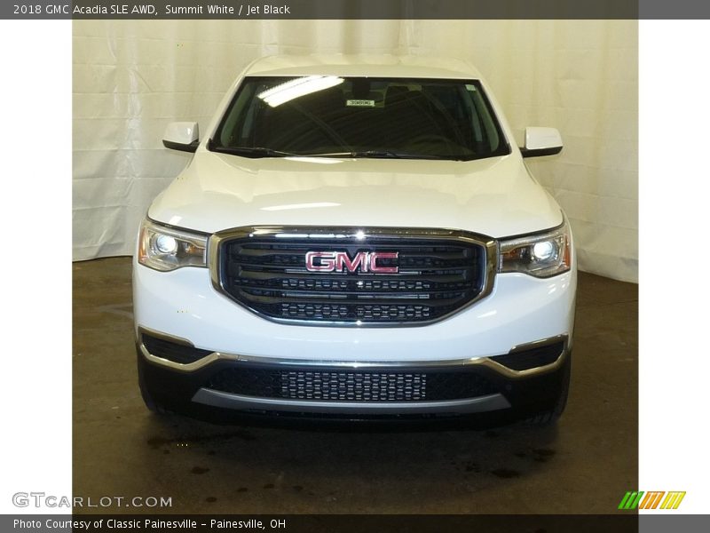 Summit White / Jet Black 2018 GMC Acadia SLE AWD