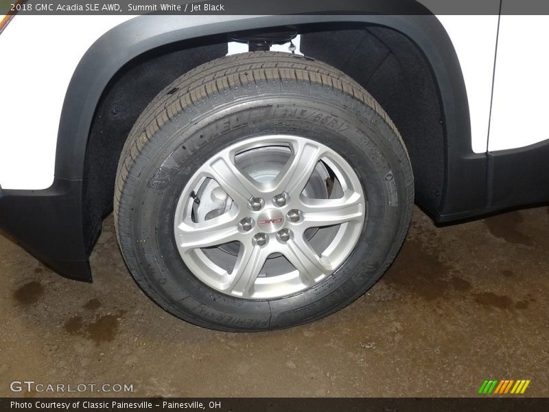 Summit White / Jet Black 2018 GMC Acadia SLE AWD