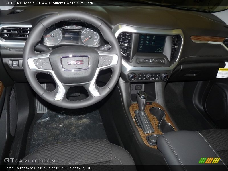 Summit White / Jet Black 2018 GMC Acadia SLE AWD