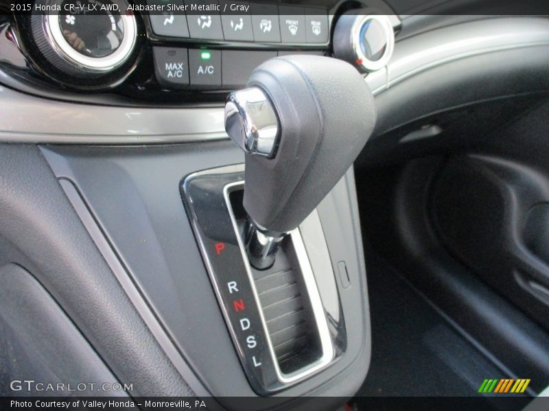 Alabaster Silver Metallic / Gray 2015 Honda CR-V LX AWD