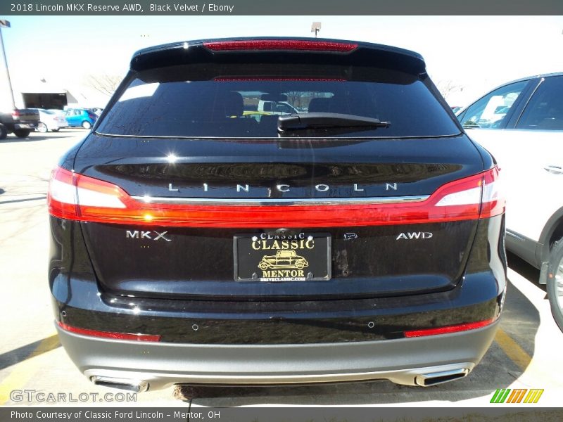 Black Velvet / Ebony 2018 Lincoln MKX Reserve AWD