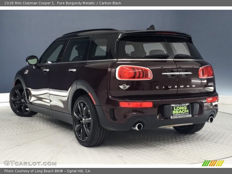 Pure Burgundy Metallic / Carbon Black 2018 Mini Clubman Cooper S